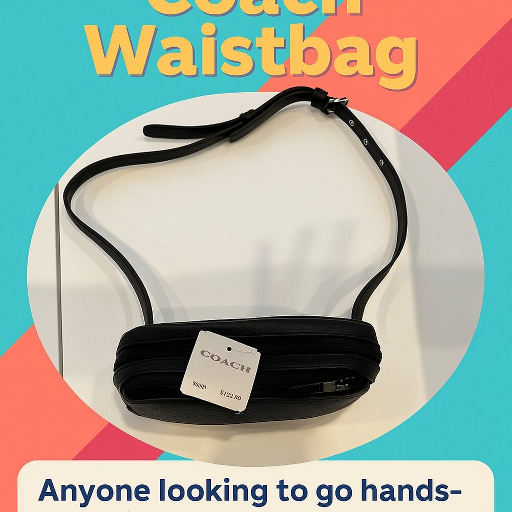 BRAND NEW WITH TAGS COACH HIP BAG